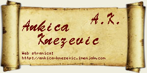 Ankica Knežević vizit kartica